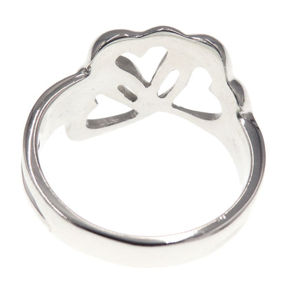 TIFFANY&Co.   Ring Triple heart Silver Ladies