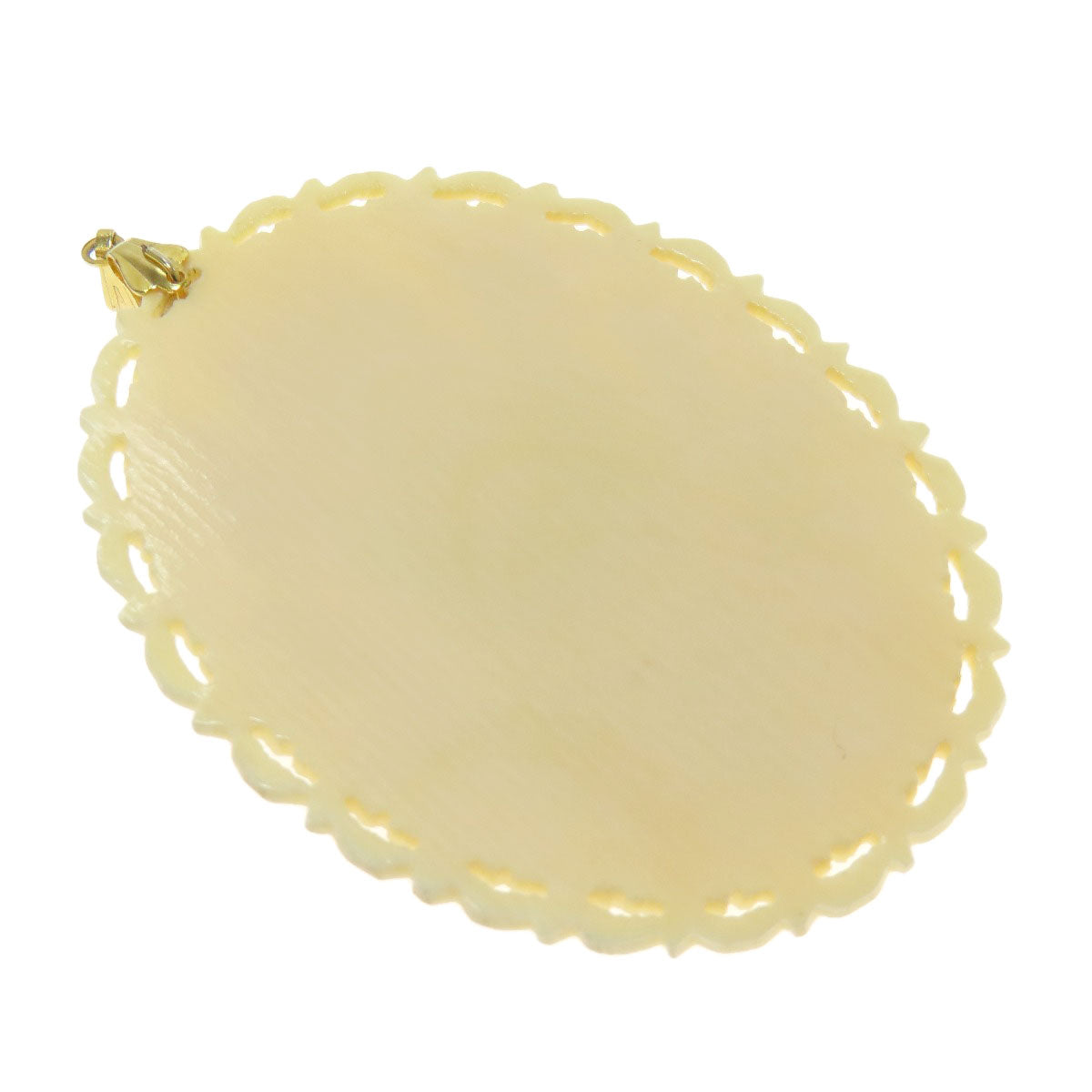 Flower motif Pendant top Plastic Metal 19.5g　Ladies