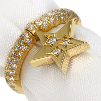 CHANEL   Ring Comet Star Diamond #47 K18 Yellow Gold Ladies