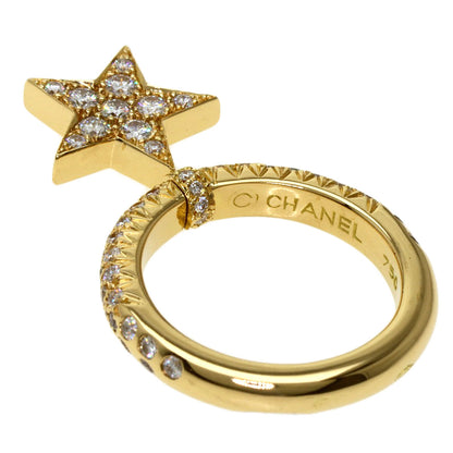 CHANEL   Ring Comet Star Diamond #47 K18 Yellow Gold Ladies