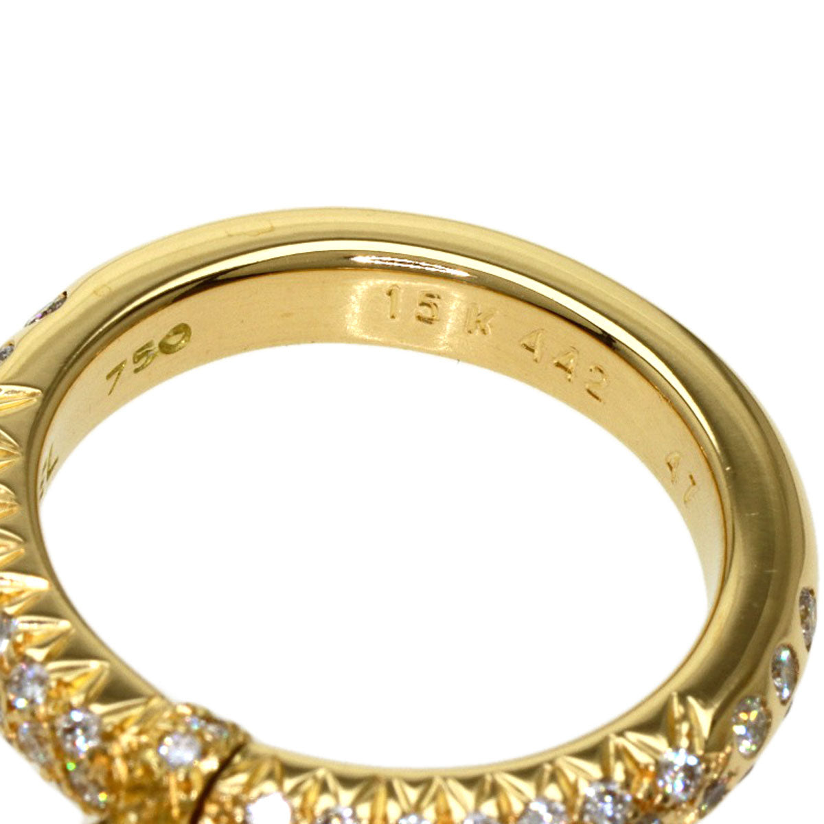 CHANEL   Ring Comet Star Diamond #47 K18 Yellow Gold Ladies