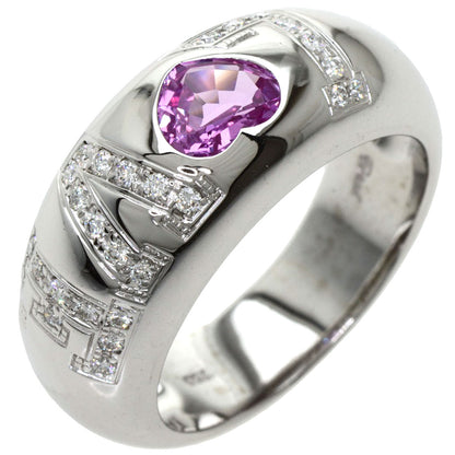 Chopard   Ring Heart Love Pink Sapphire Diamond K18 White Gold Ladies