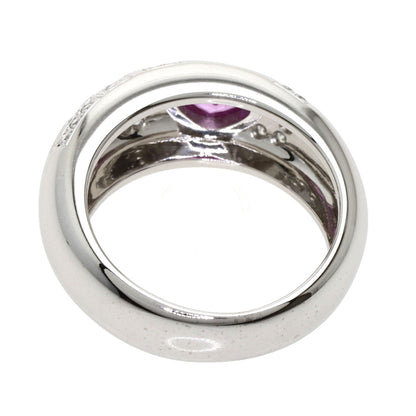 Chopard   Ring Heart Love Pink Sapphire Diamond K18 White Gold Ladies