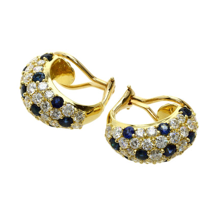 TIFFANY&Co.   Earring Sapphire Diamond K18 Yellow Gold K14 Yellow GoldLadies