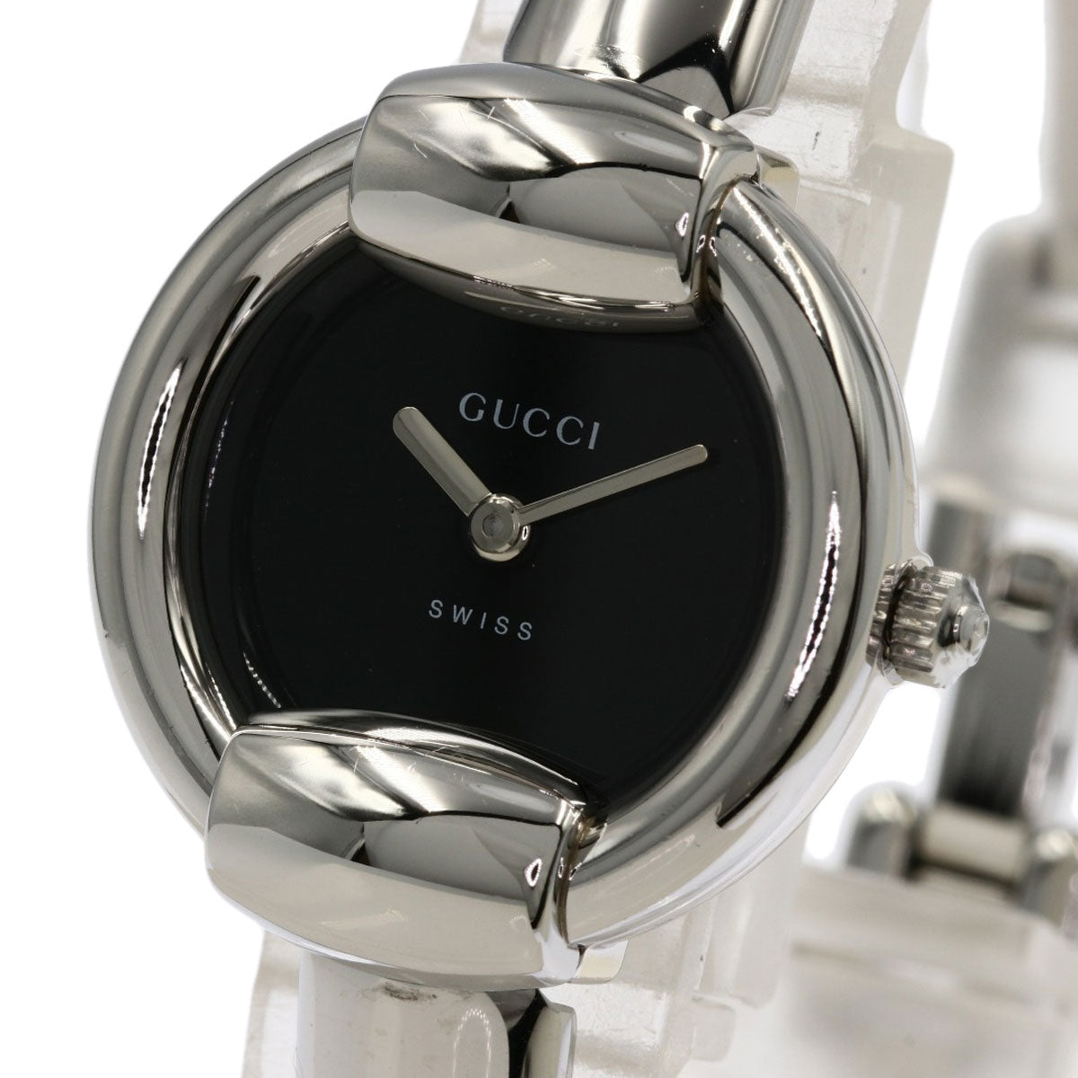 GUCCI Round face Watches 1400L Stainless Steel/Stainless Steel Ladies