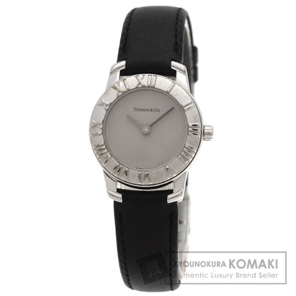 TIFFANY&Co. Atlas Dome Watches  Silver/Leather Ladies