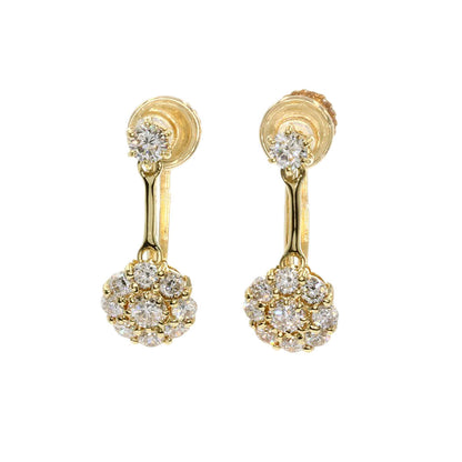 Ponte Vecchio   Earring Diamond K18 Yellow Gold Ladies