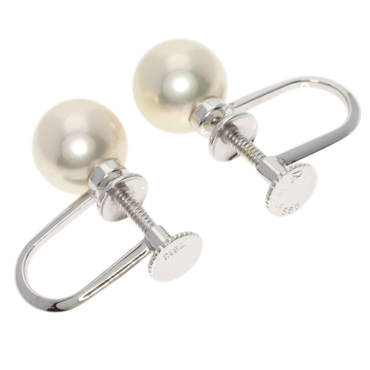 POLA   Earring Akoya pearl Pearl K14 White Gold Ladies