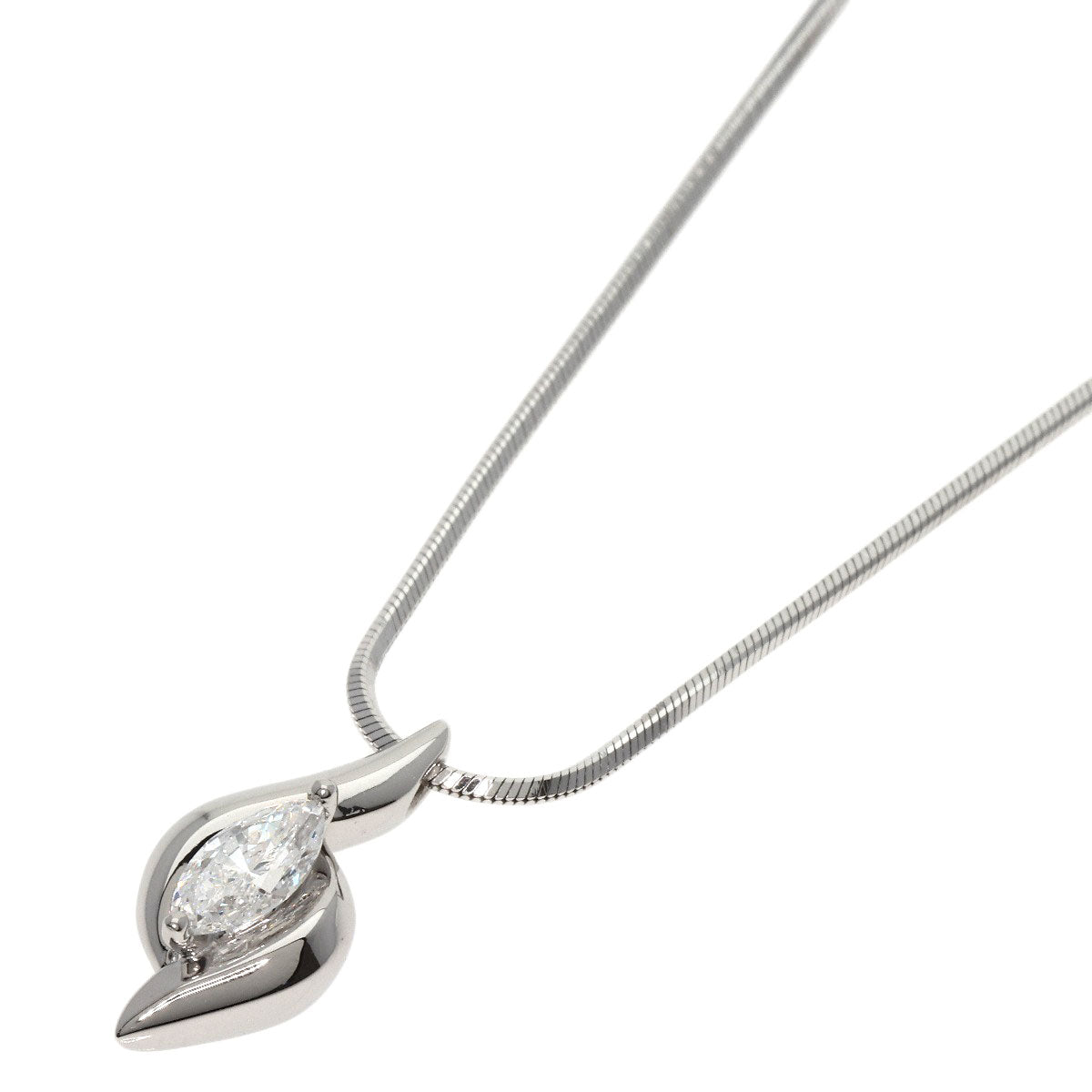 POLA   Necklace marquise cut diamond Platinum PT900 PT850Ladies