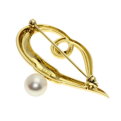 MIKIMOTO   Brooch Akoya pearl Pearl K18 Yellow Gold Ladies