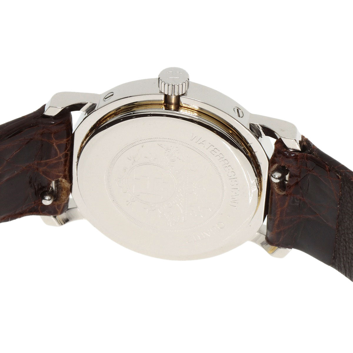 HERMES Clipper Watches  Stainless Steel/Leather Ladies