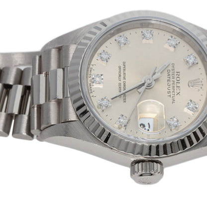 ROLEX Datejust 10P Diamond Maker Complete Watches 69179G K18 White Gold/K18 White Gold Ladies