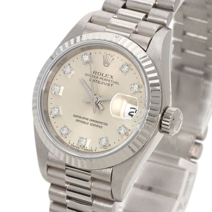 ROLEX Datejust 10P Diamond Maker Complete Watches 69179G K18 White Gold/K18 White Gold Ladies