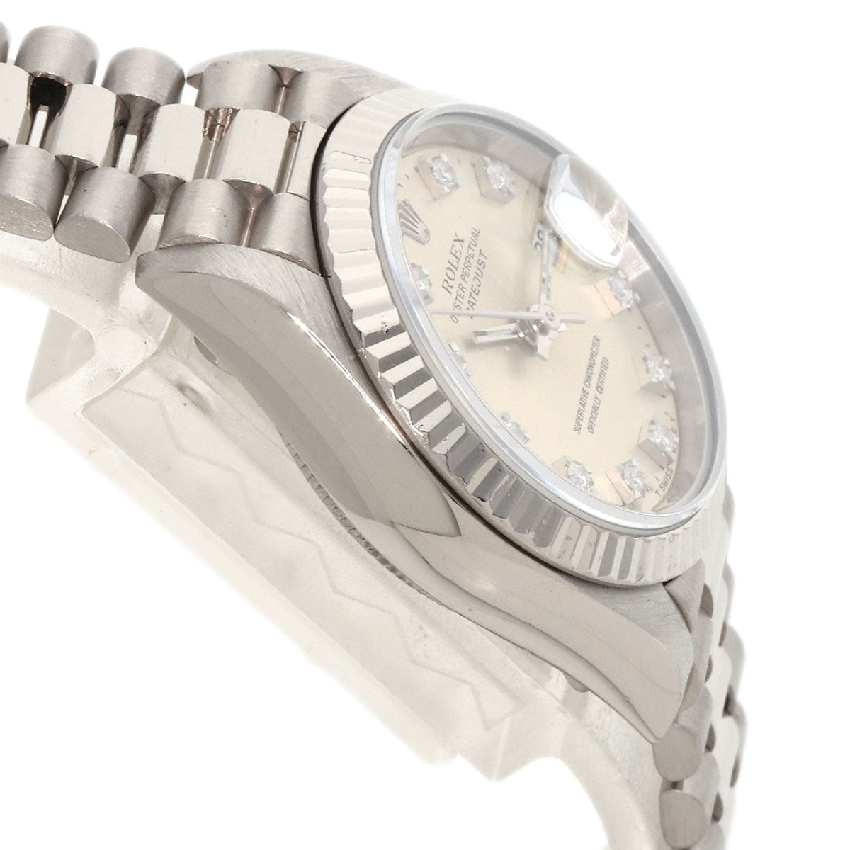 ROLEX Datejust 10P Diamond Maker Complete Watches 69179G K18 White Gold/K18 White Gold Ladies