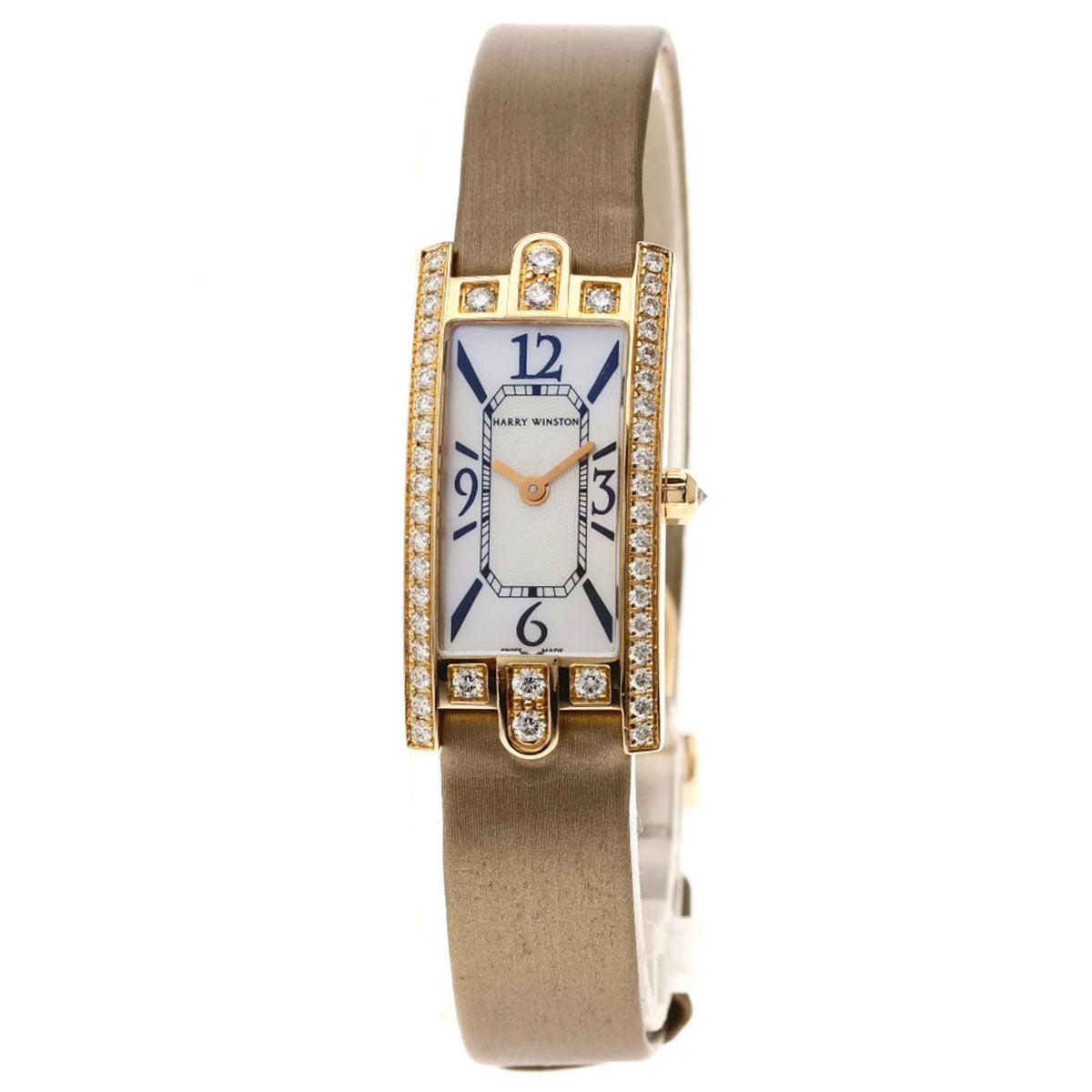 HARRY WINSTON Avenue C Mini 332LQR Watches AVCQHM16RR017 K18 Pink Gold/Satin Ladies