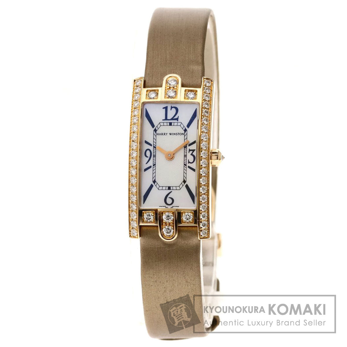 HARRY WINSTON Avenue C Mini 332LQR Watches AVCQHM16RR017 K18 Pink Gold/Satin Ladies