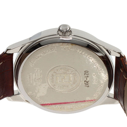 FENDI Round face Watches 210G Stainless Steel/Leather Ladies