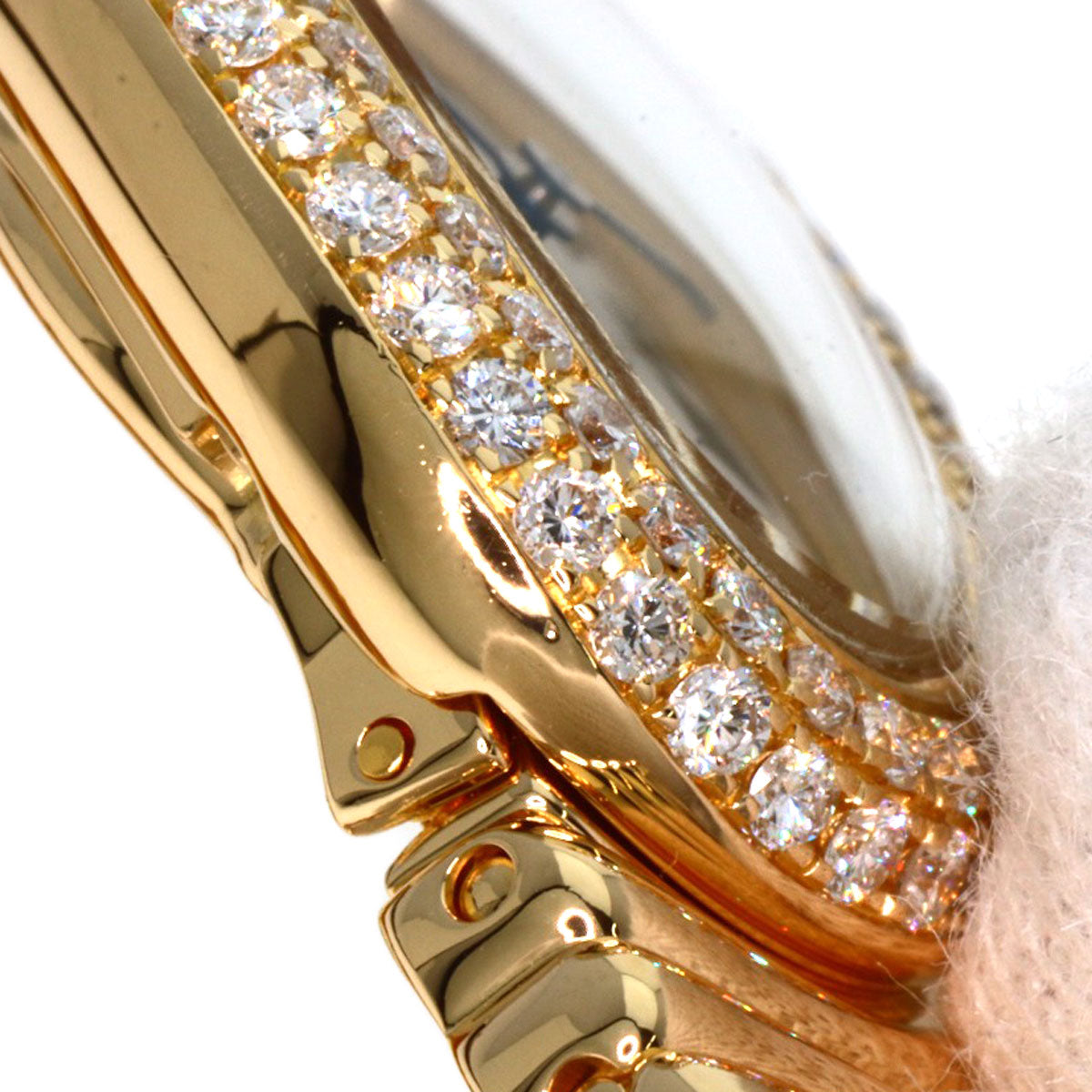 CARTIER Mini Baignoire BezelDiamond Watches WB5094D8 K18 Yellow Gold/18K Yellow Gold Ladies