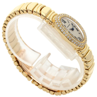 CARTIER Mini Baignoire BezelDiamond Watches WB5094D8 K18 Yellow Gold/18K Yellow Gold Ladies