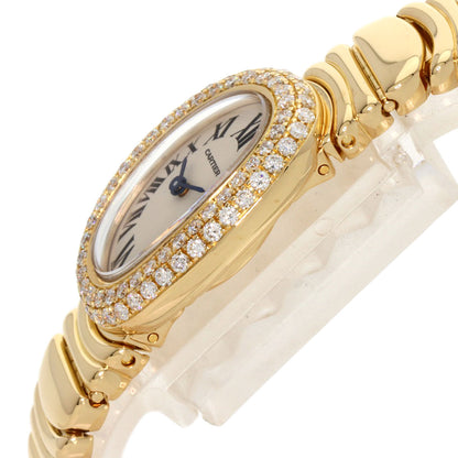 CARTIER Mini Baignoire BezelDiamond Watches WB5094D8 K18 Yellow Gold/18K Yellow Gold Ladies