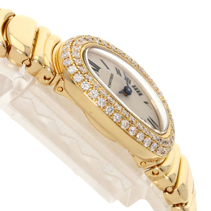 CARTIER Mini Baignoire BezelDiamond Watches WB5094D8 K18 Yellow Gold/18K Yellow Gold Ladies