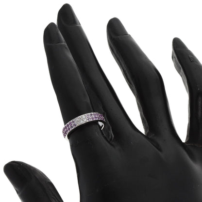 STAR JEWELRY   Ring Pink Sapphire Diamond K18 White Gold Ladies