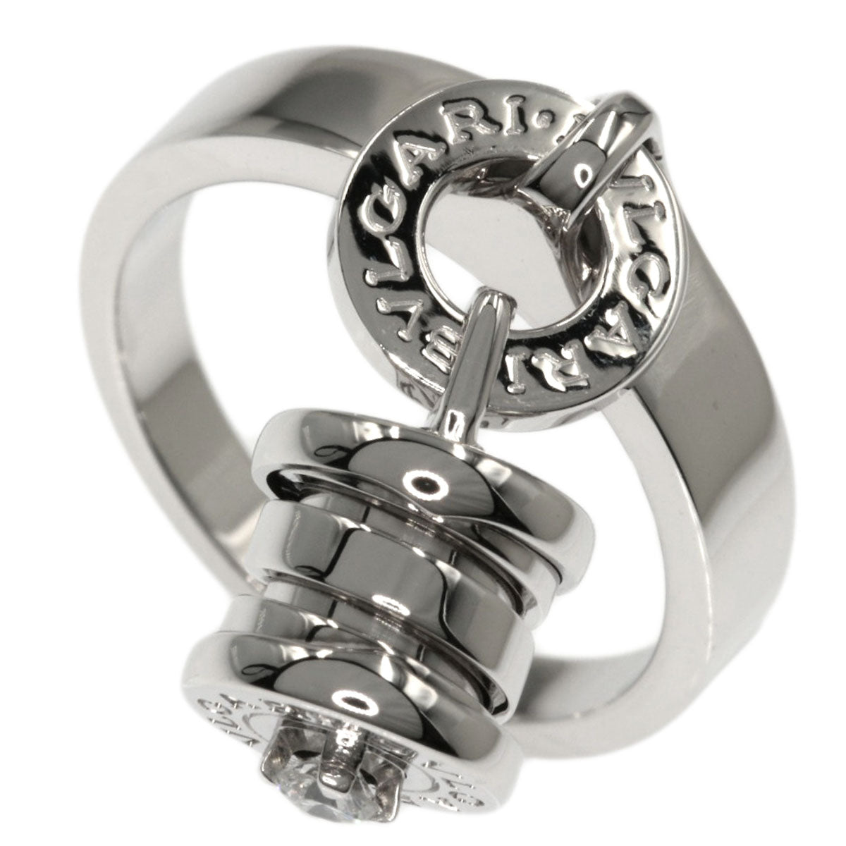 BVLGARI   Ring Element Diamond K18 White Gold Ladies