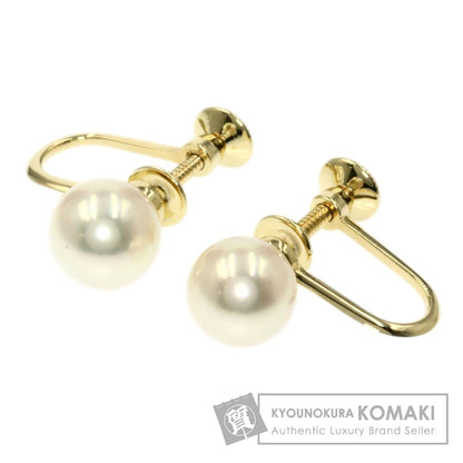 MIKIMOTO   Earring Pearl Pearl K14 Yellow Gold Ladies