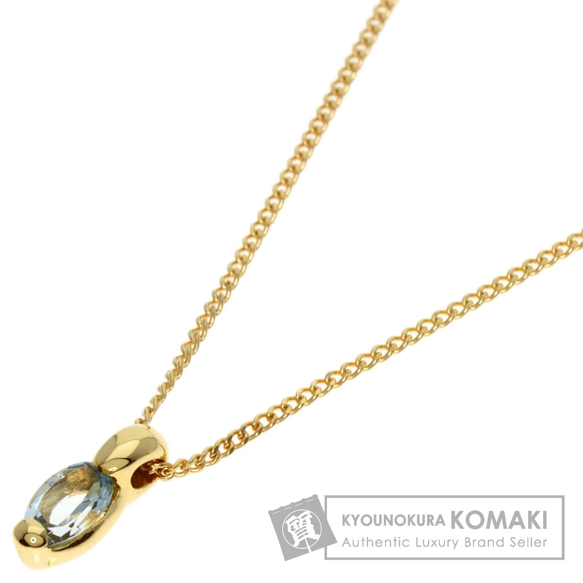 VANDOME   Necklace Aquamarine K18 Yellow Gold Ladies