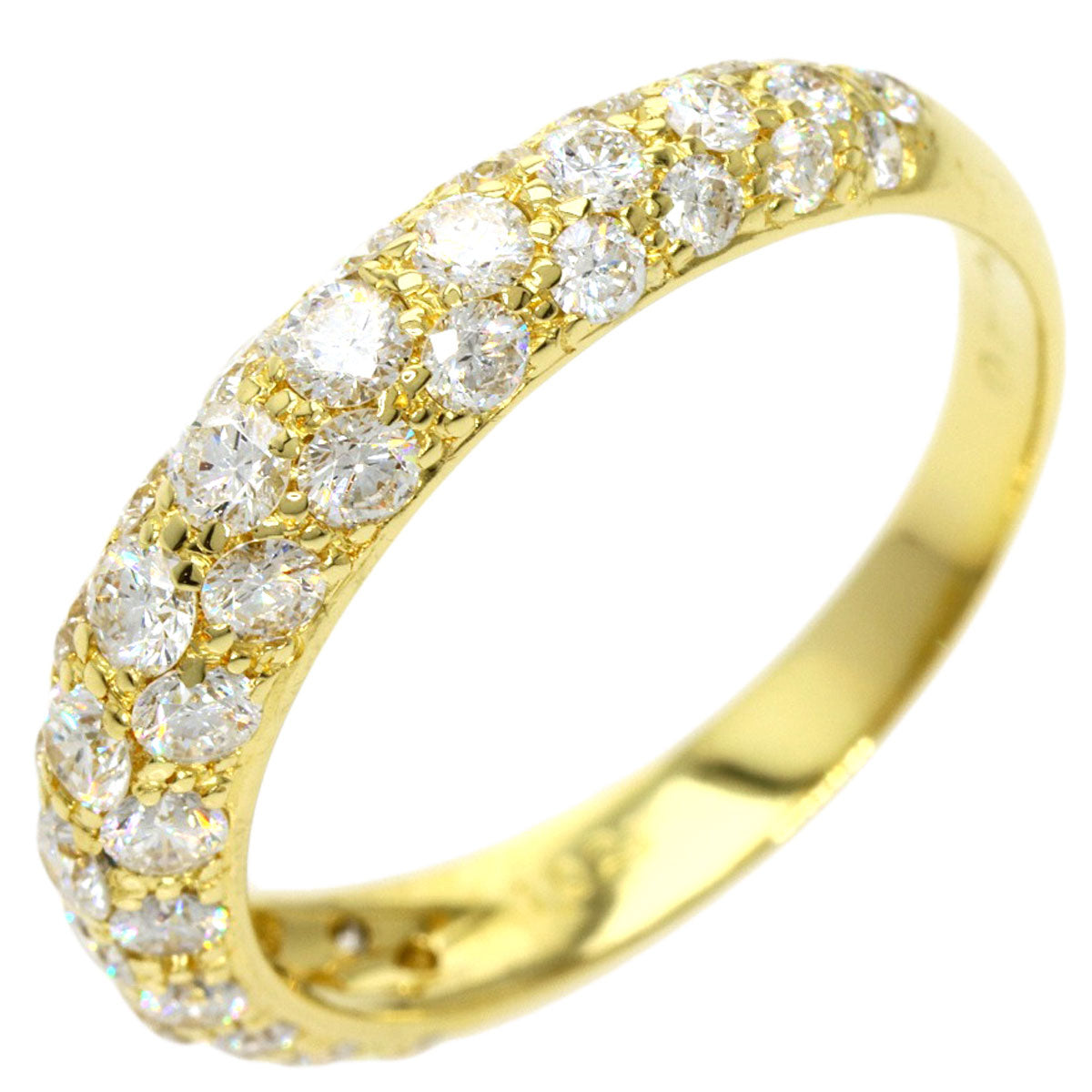 Gimel   Ring Diamond K18 Yellow Gold Ladies