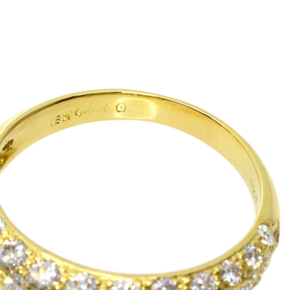 Gimel   Ring Diamond K18 Yellow Gold Ladies