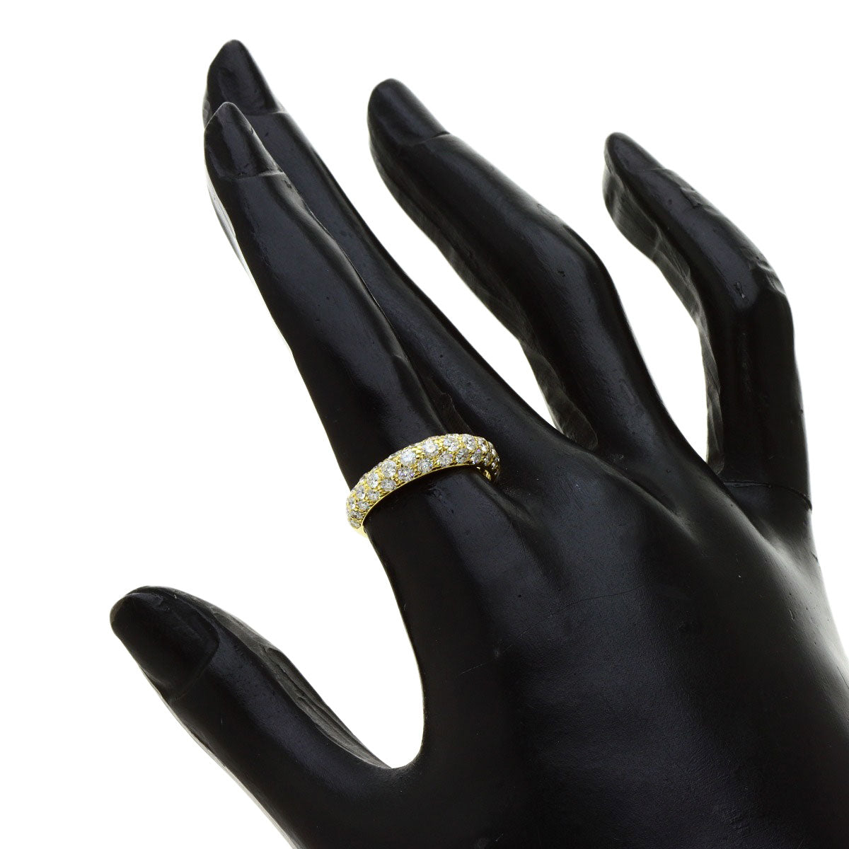 Gimel   Ring Diamond K18 Yellow Gold Ladies