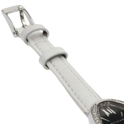 BVLGARI Serpenti BezelDiamond Watches SP32BSDL Stainless Steel/Leather Ladies