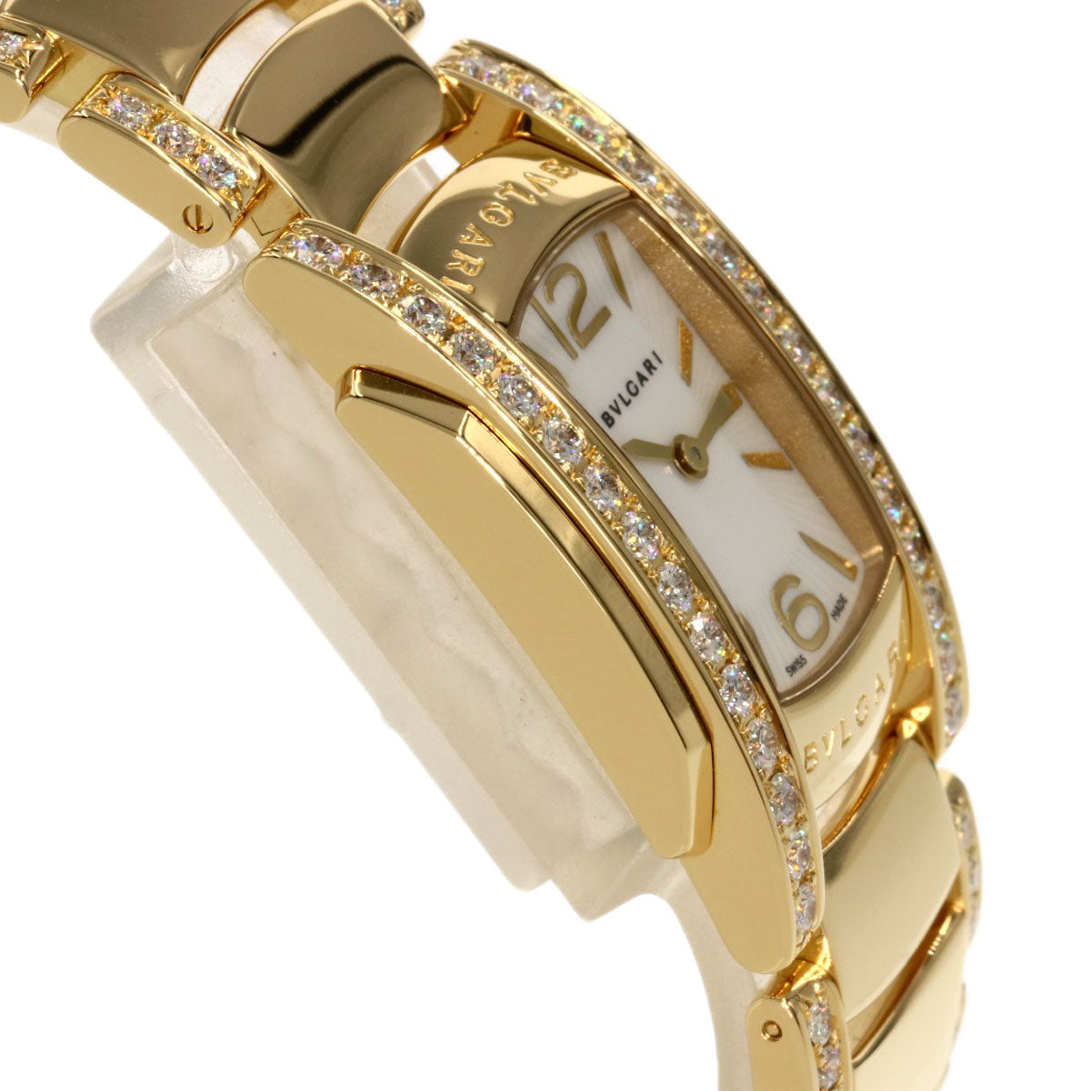 BVLGARI Assioma Belt, Bezel, Edge Diamond Watches AA31G K18 Yellow Gold/18K Yellow Gold Ladies