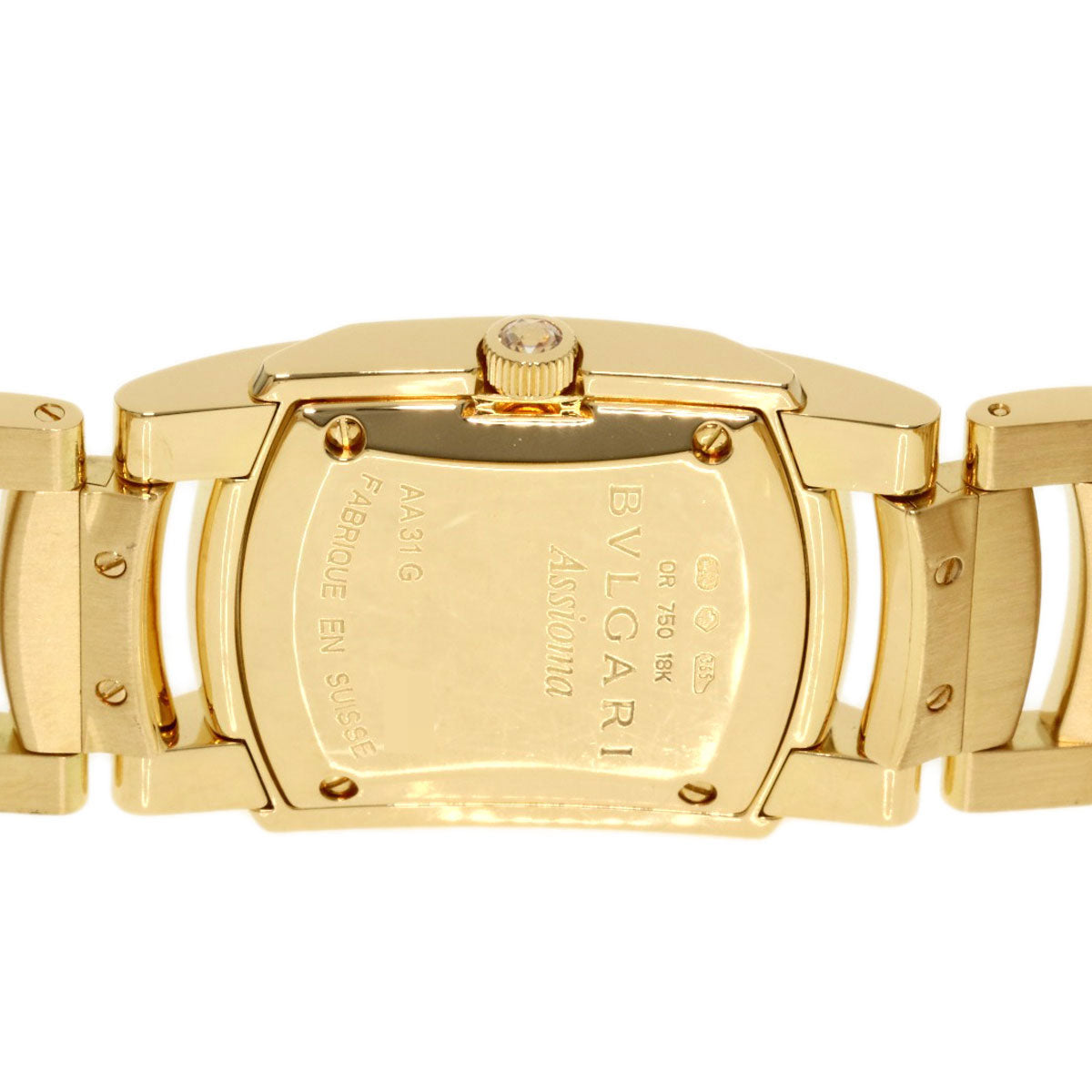 BVLGARI Assioma Belt, Bezel, Edge Diamond Watches AA31G K18 Yellow Gold/18K Yellow Gold Ladies