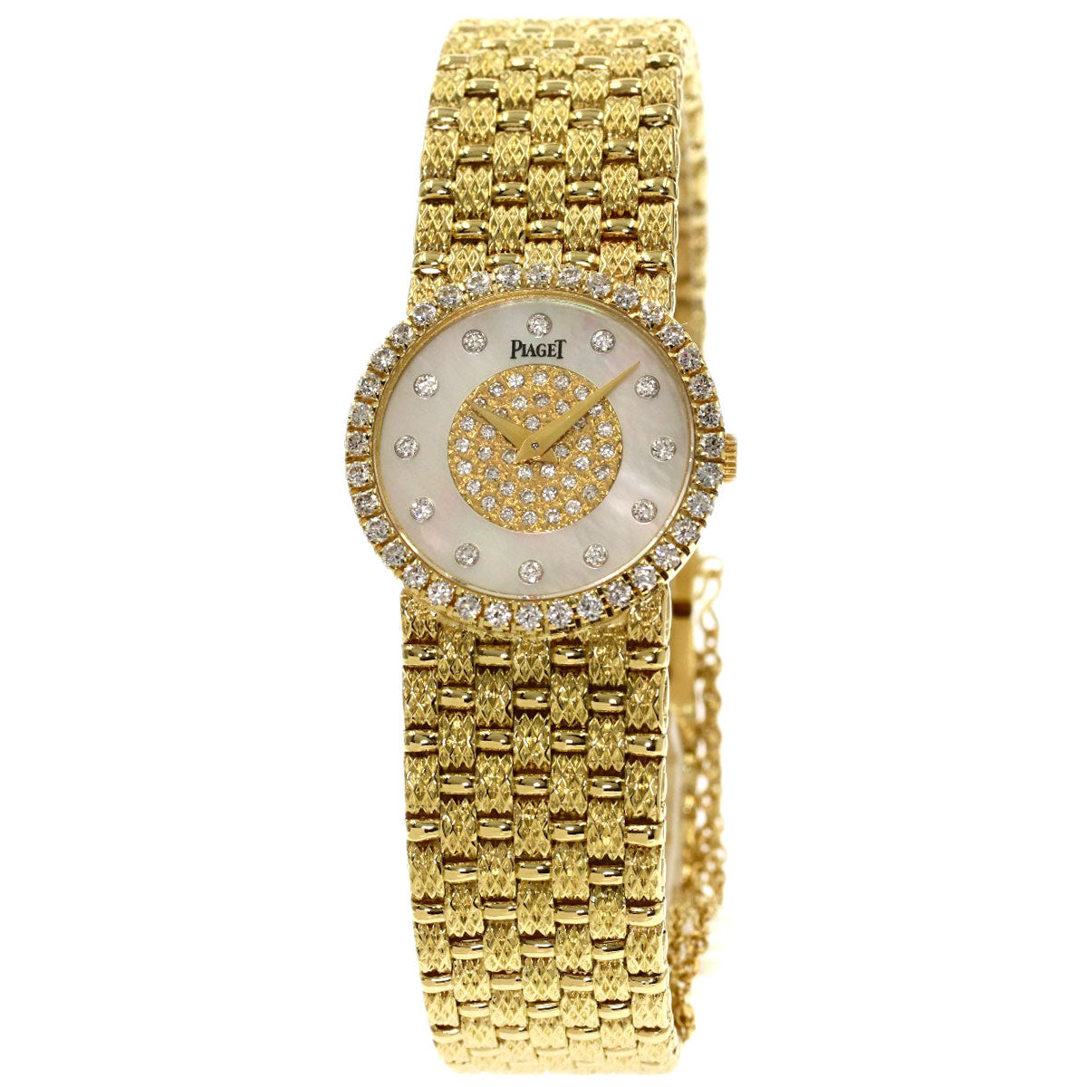 PIAGET Tradition Shell Diamond Watches 9706D23 K18 Yellow Gold/18K Yellow Gold Ladies