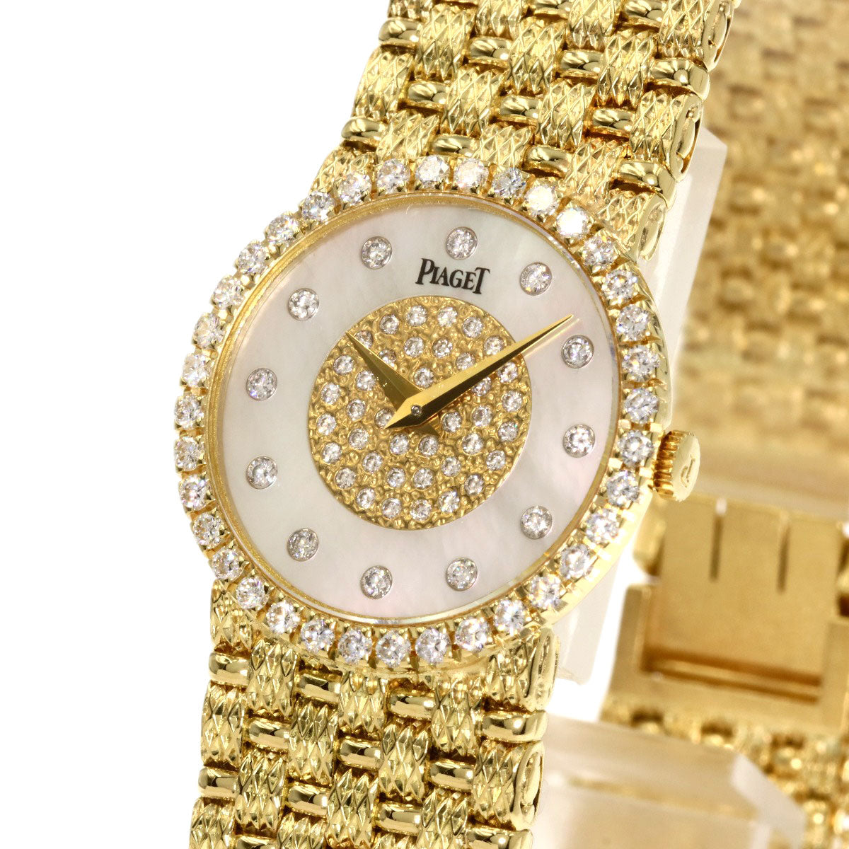 PIAGET Tradition Shell Diamond Watches 9706D23 K18 Yellow Gold/18K Yellow Gold Ladies