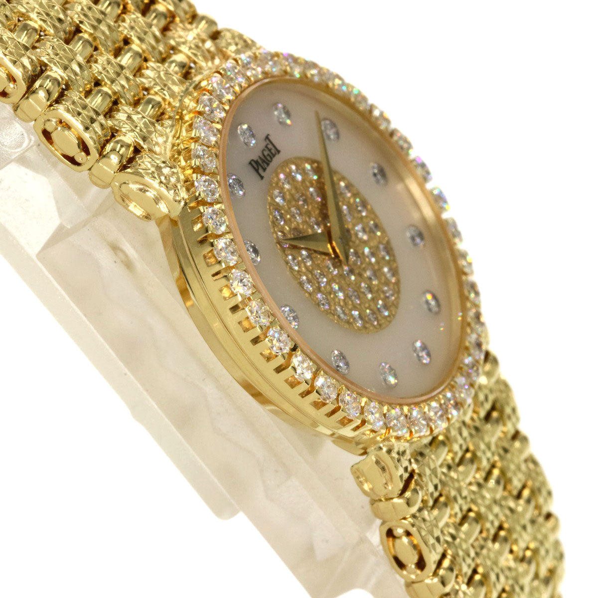 PIAGET Tradition Shell Diamond Watches 9706D23 K18 Yellow Gold/18K Yellow Gold Ladies