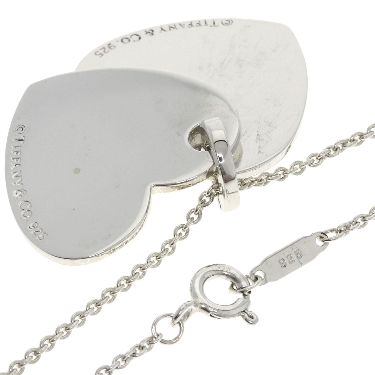 TIFFANY&Co.   Necklace Return to Double Heart Silver Ladies