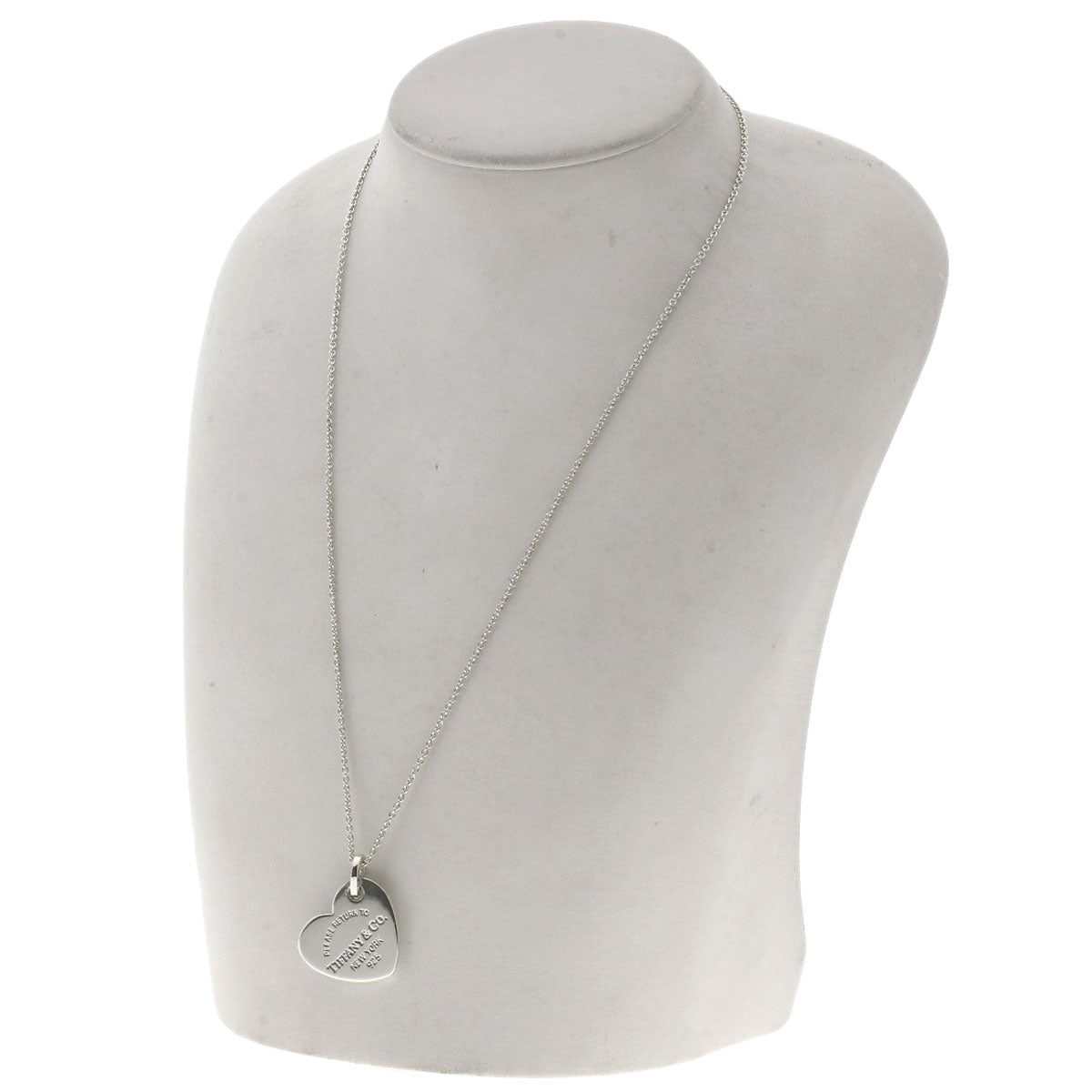 TIFFANY&Co.   Necklace Return to Double Heart Silver Ladies