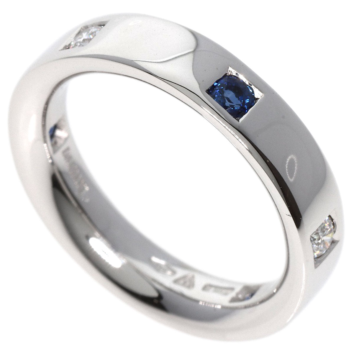 Damiani   Ring 3P Sapphire 2P Diamond K18 White Gold Ladies