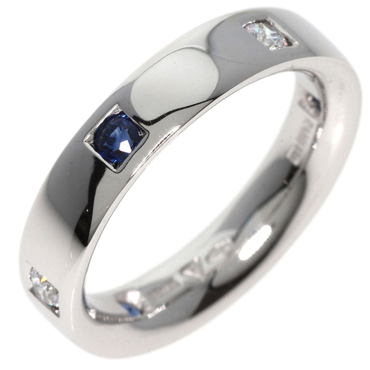 Damiani   Ring 3P Sapphire 2P Diamond K18 White Gold Ladies