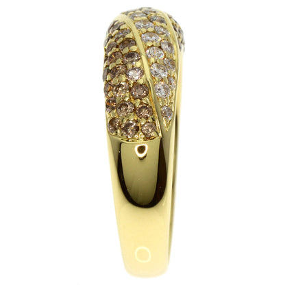 0.8ct Diamond Ring K18 Yellow Gold  5.5g　Ladies