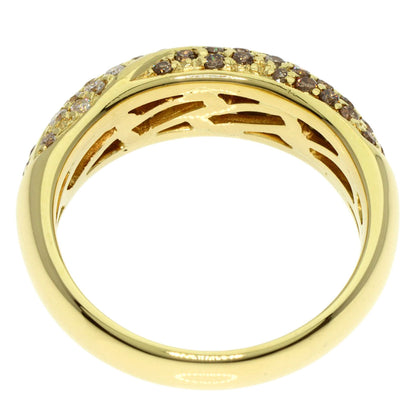 0.8ct Diamond Ring K18 Yellow Gold  5.5g　Ladies