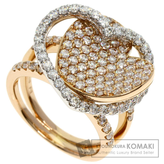 Ponte Vecchio   Ring Heart Diamond K18 Pink Gold K18 White GoldLadies