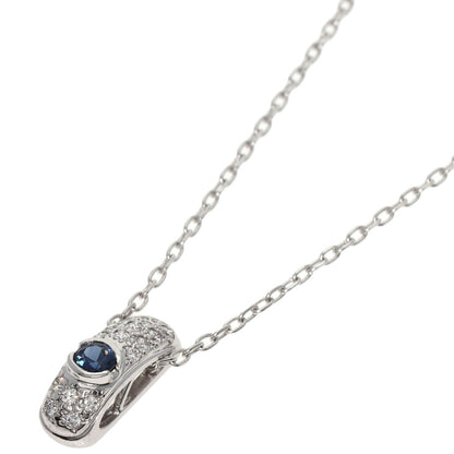 MIKIMOTO   Necklace Sapphire Diamond K18 White Gold Ladies