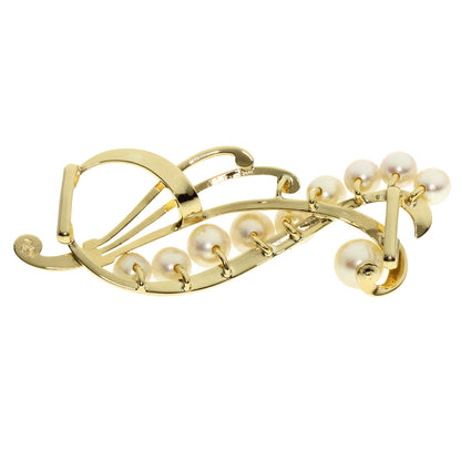 MIKIMOTO   Obi closure Akoya pearl Pearl K14 Yellow Gold Ladies