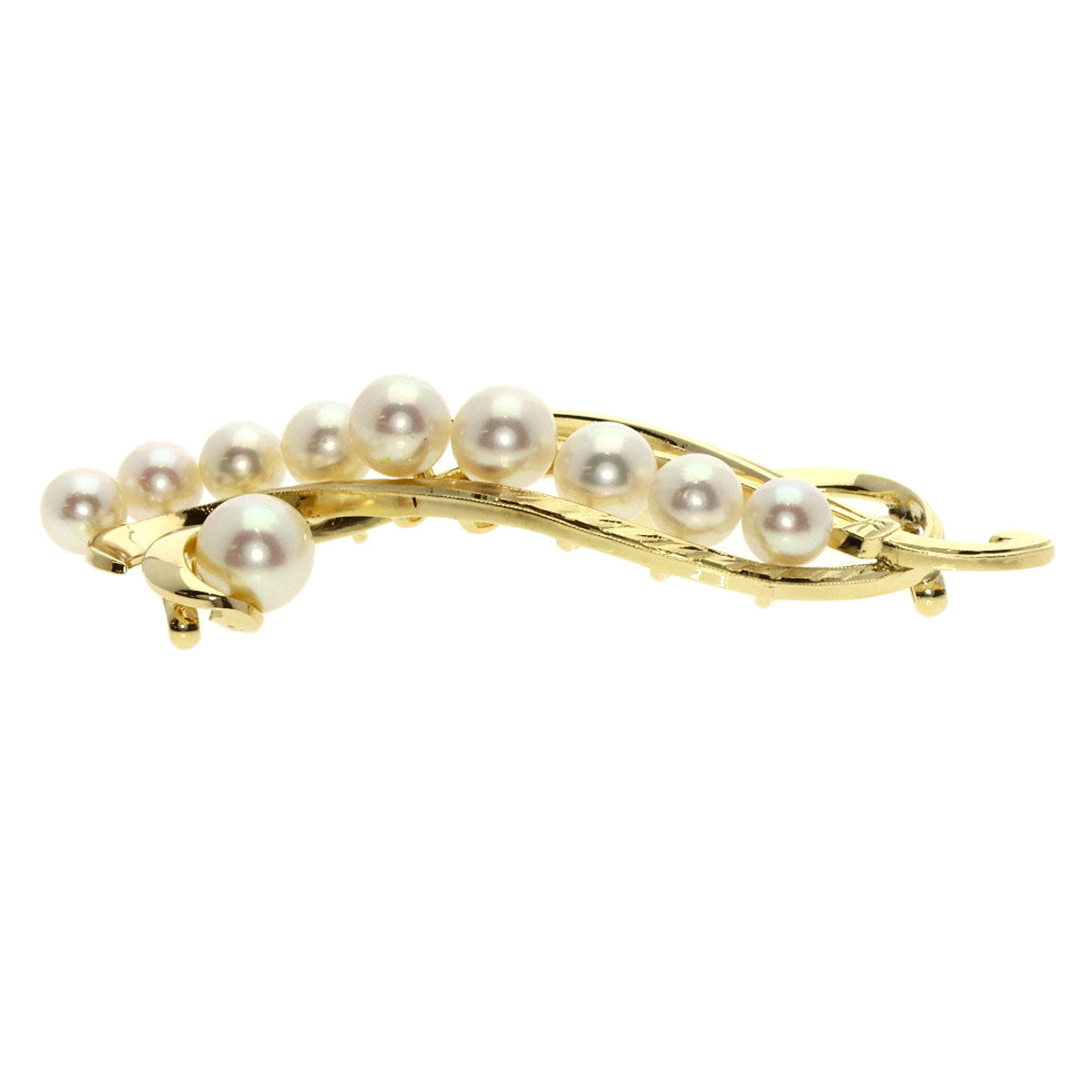 MIKIMOTO   Obi closure Akoya pearl Pearl K14 Yellow Gold Ladies