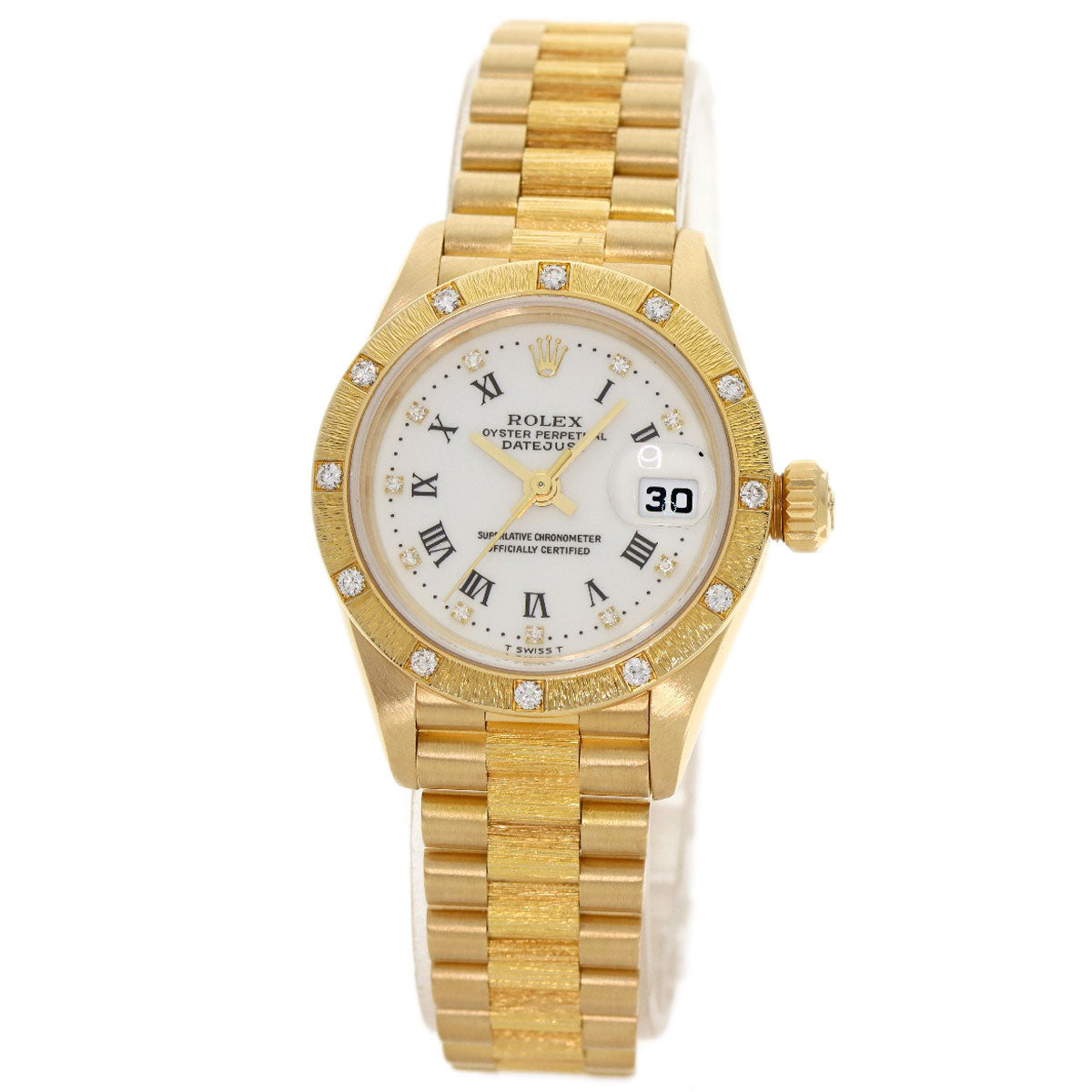 ROLEX Datejust 10P Bezel Diamond Watches 69288G K18 Yellow Gold/18K Yellow Gold Ladies