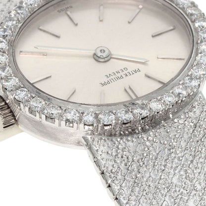 PATEK PHILIPPE Vintage BezelDiamond Manufacturer Complete Watches 3349/1G K18 White Gold/K18 White Gold Ladies